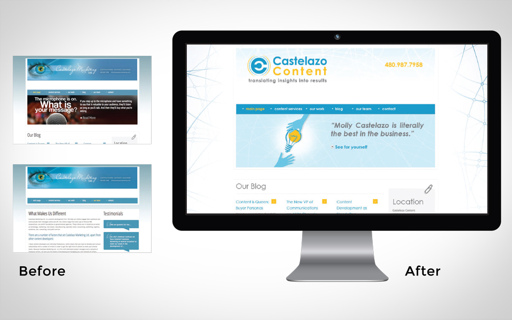 Castelazo-rebrand-website-design