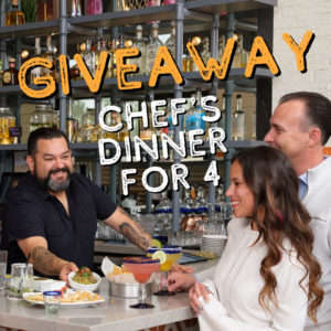 social media giveaways chefs dinner