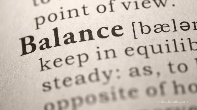 balance as a core value